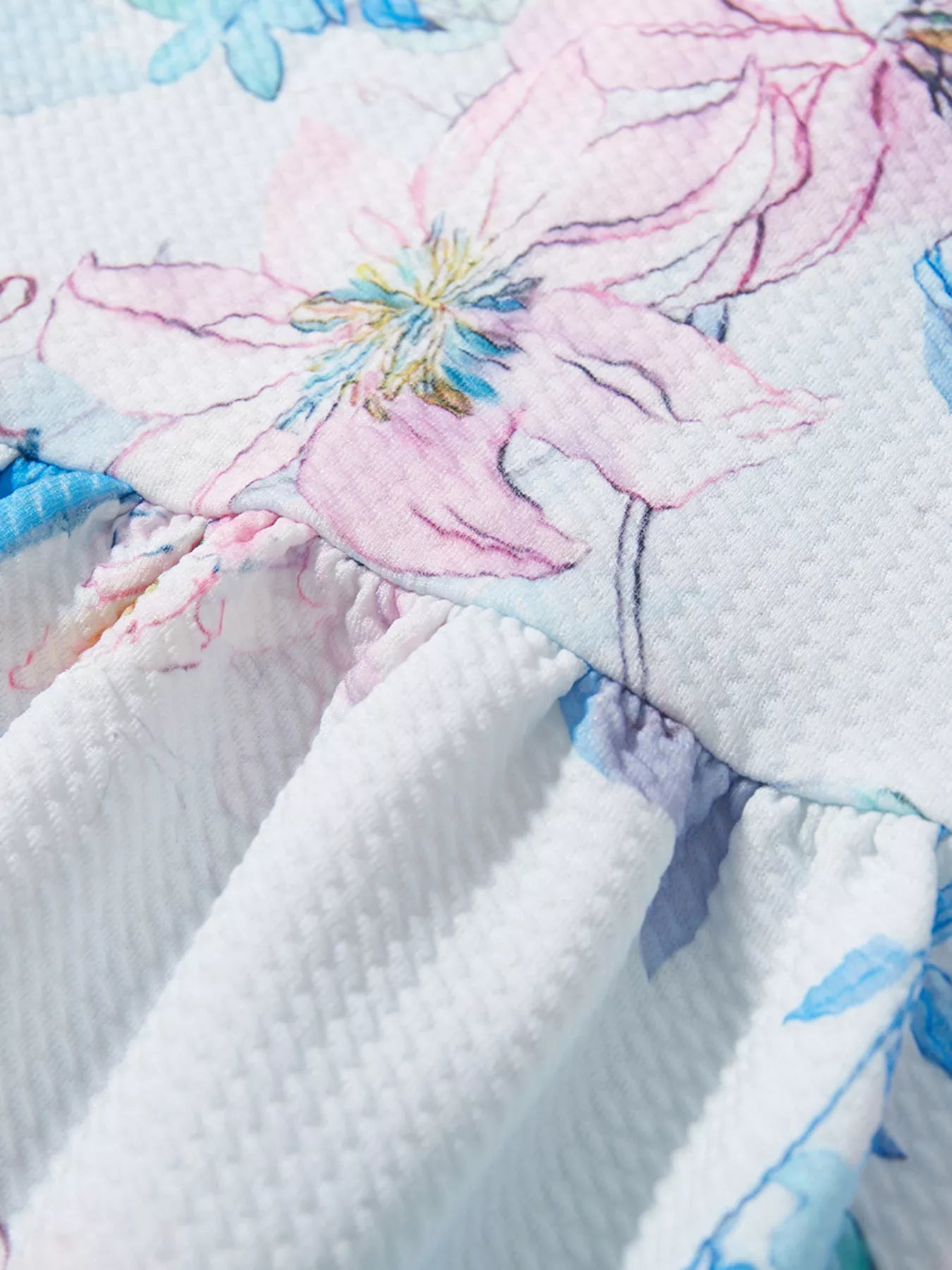 Children's Floral Puff Sleeve Dress