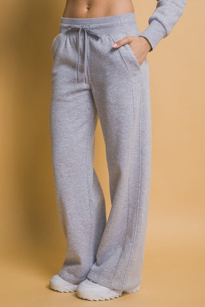 Wide Leg Sweatpants with Pockets