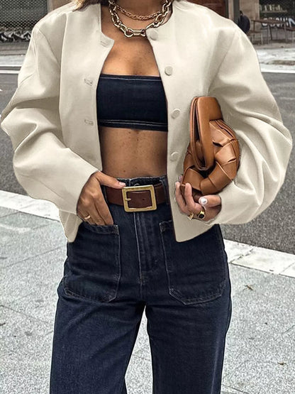 Button Up Long Sleeve Jacket