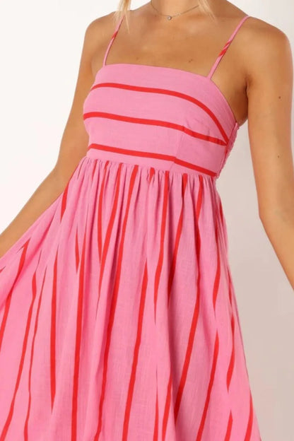 Striped Flowing Cami Dress