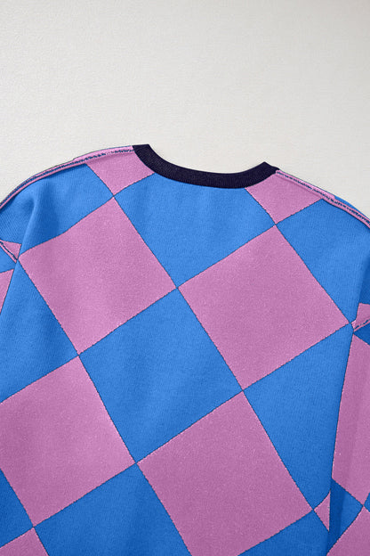 Checkered Button Up Cardigan