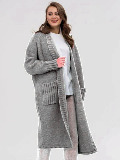 Open Front Long Sleeve Cardigan