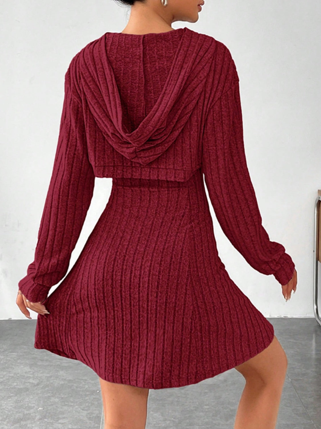 Long Sleeve Hooded Top Set