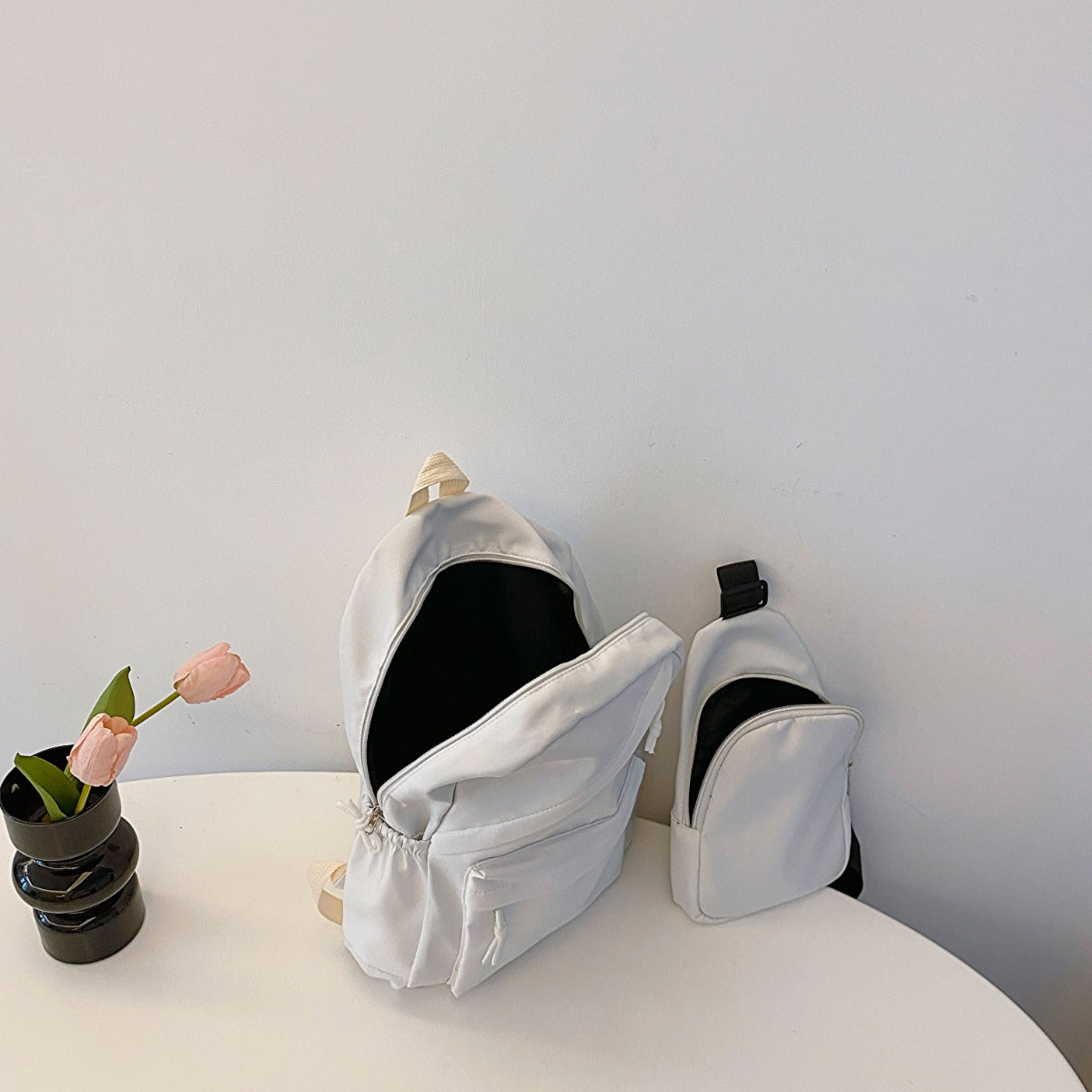 Cloth Backpack Bag and Sling Bag