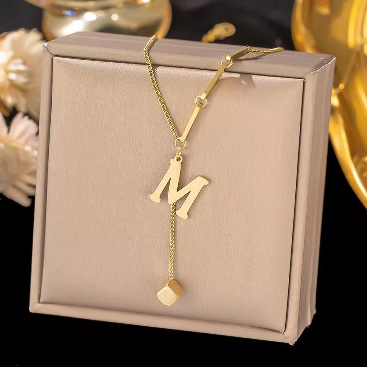 Initial letter pendant necklace, view 16