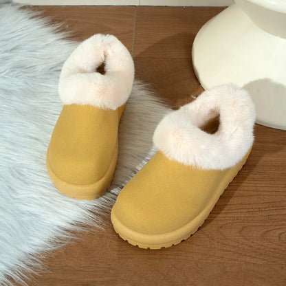 Faux fur lined flat boots, view 8
