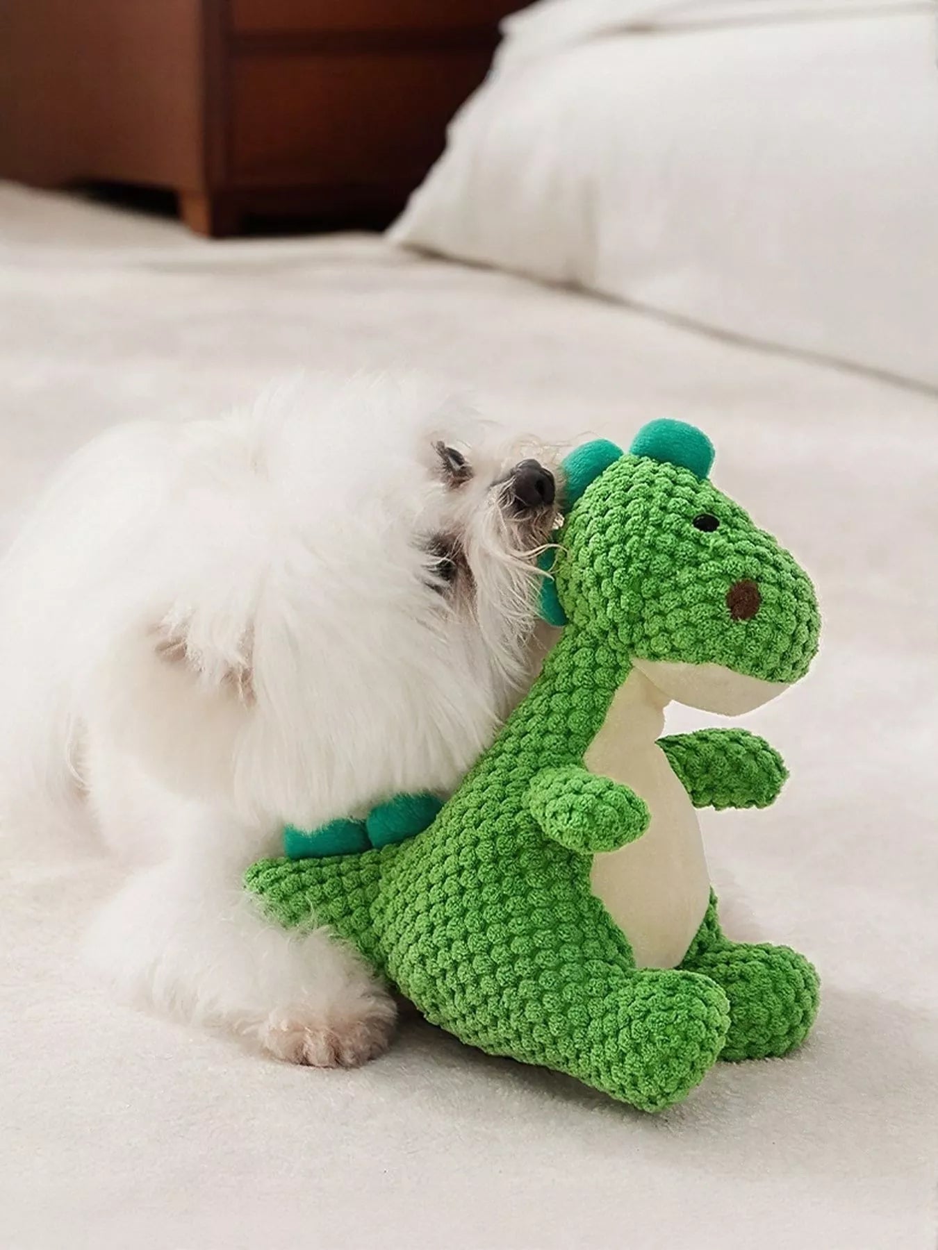 Dinosaur Squeaky Chew Pet Plush Toy