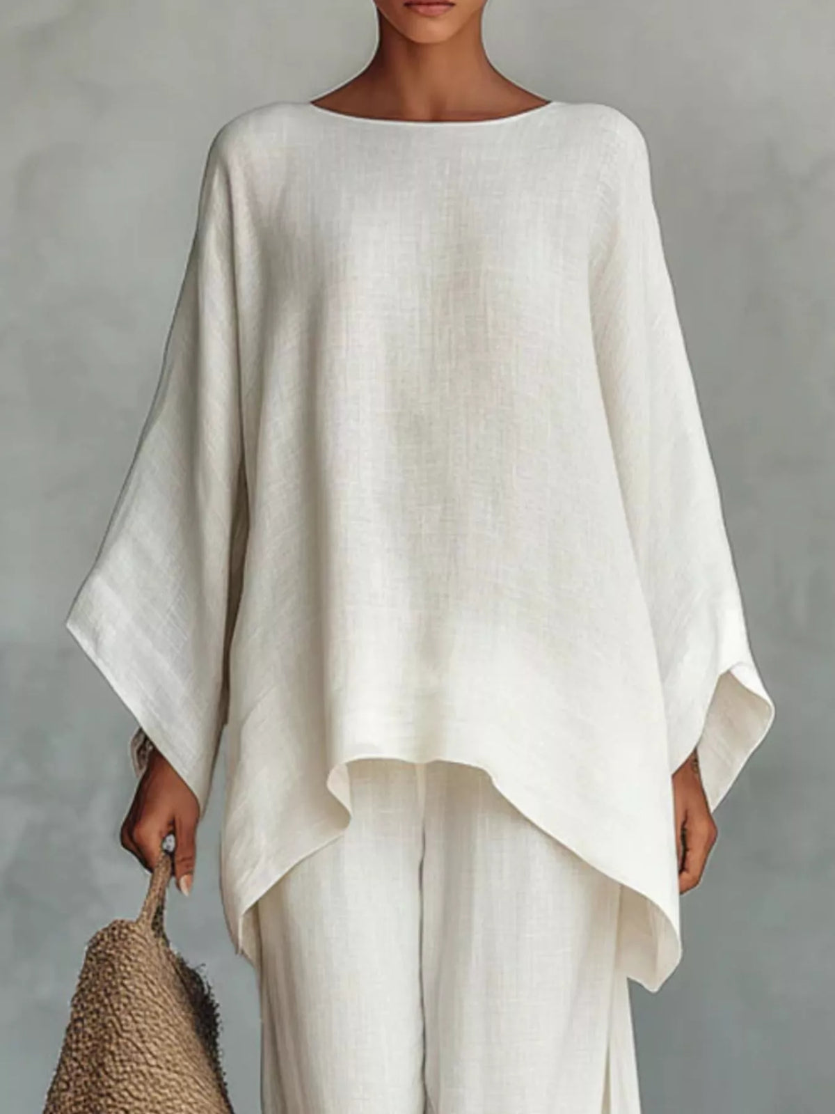 Full Size Casual Loose Fit Top and Pants Set Two-Piece Set Plus Size