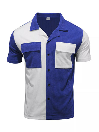Two-tone corduroy shirt, view 3