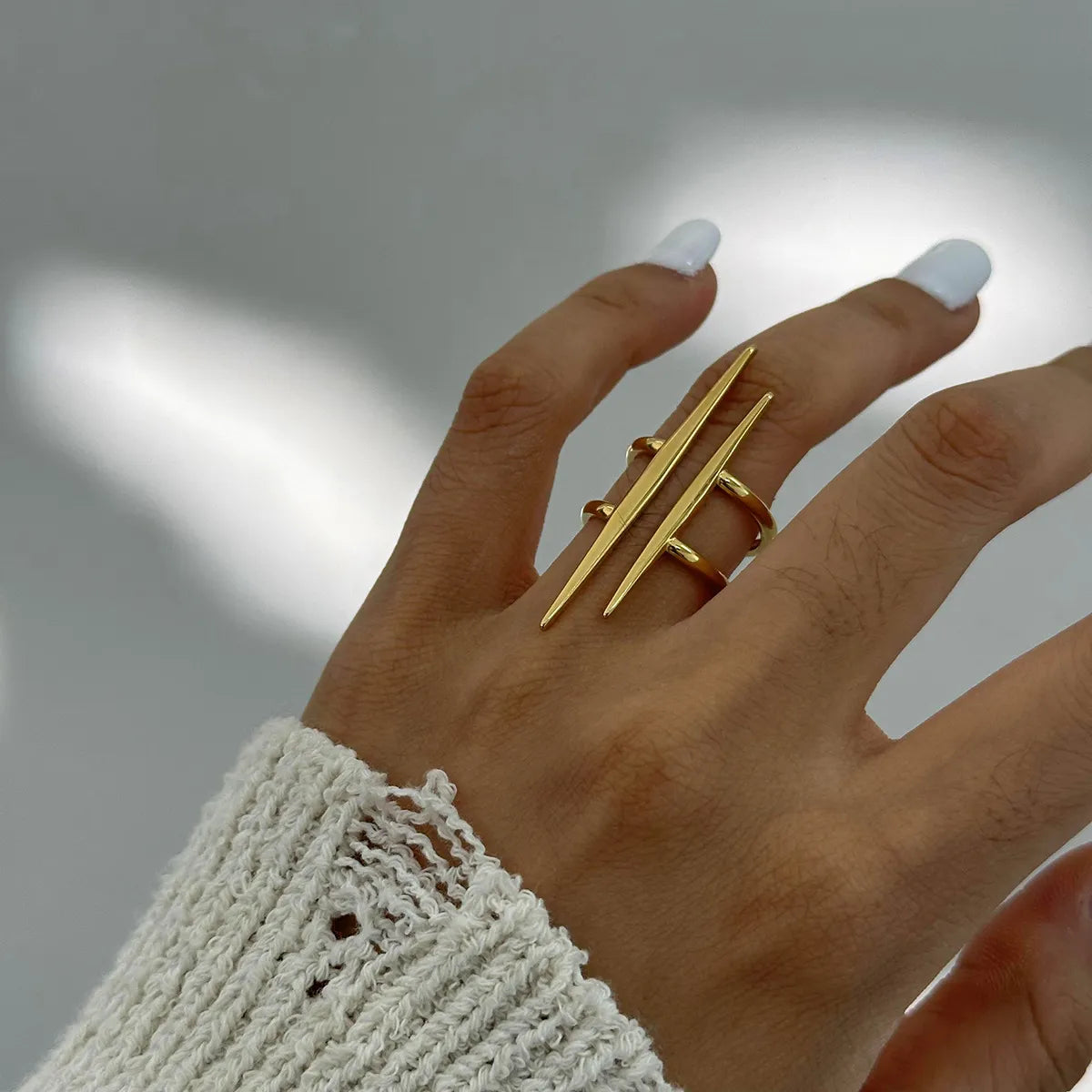 Stainless Steel Asymmetrical Ring