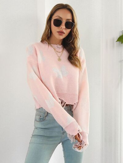 Butterfly Cropped Sweater