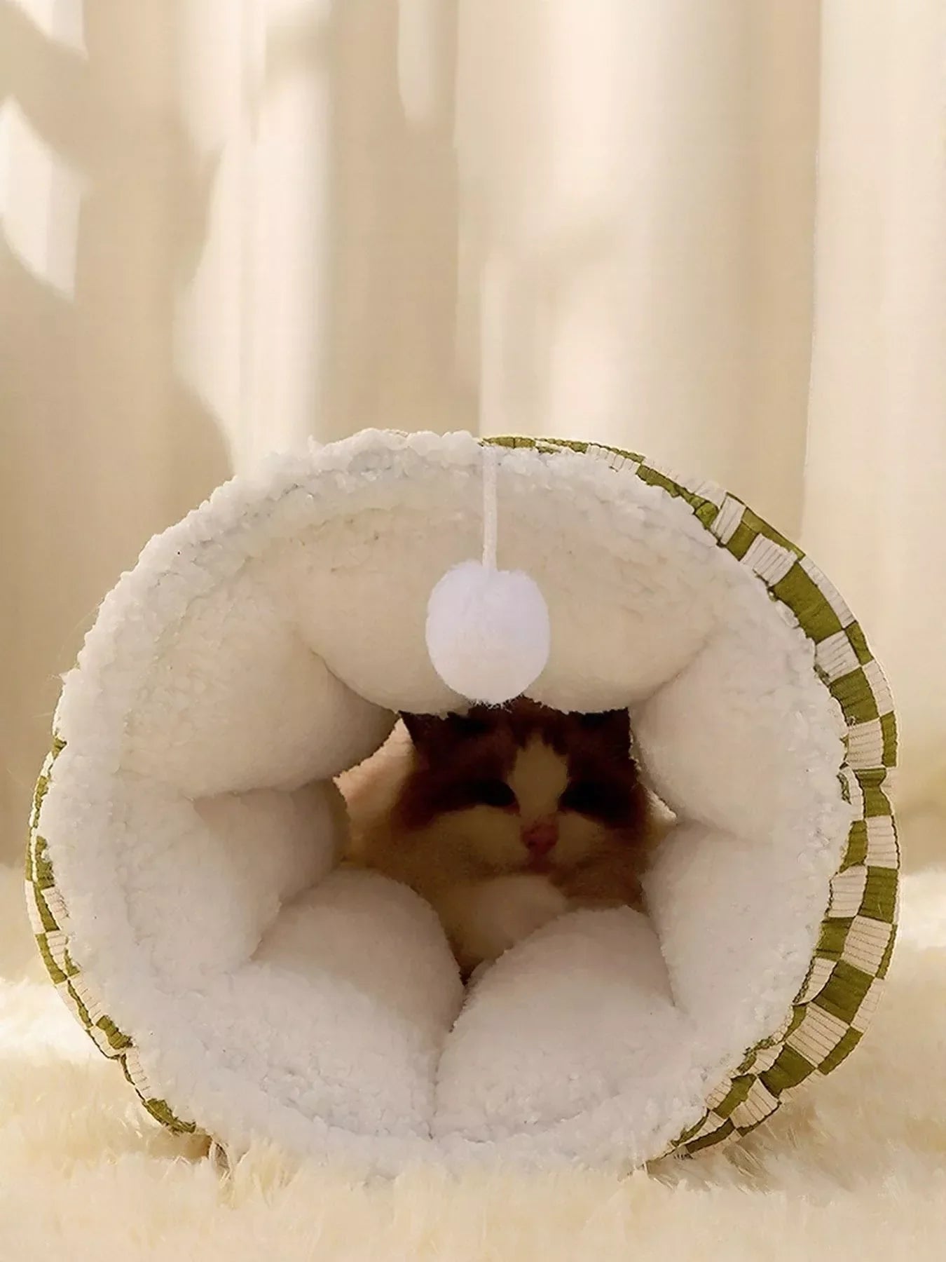 Cozy Plush Pet Tunnel Nest