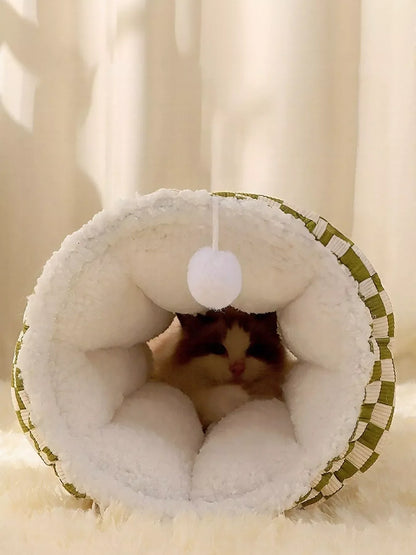 Cozy Plush Pet Tunnel Nest