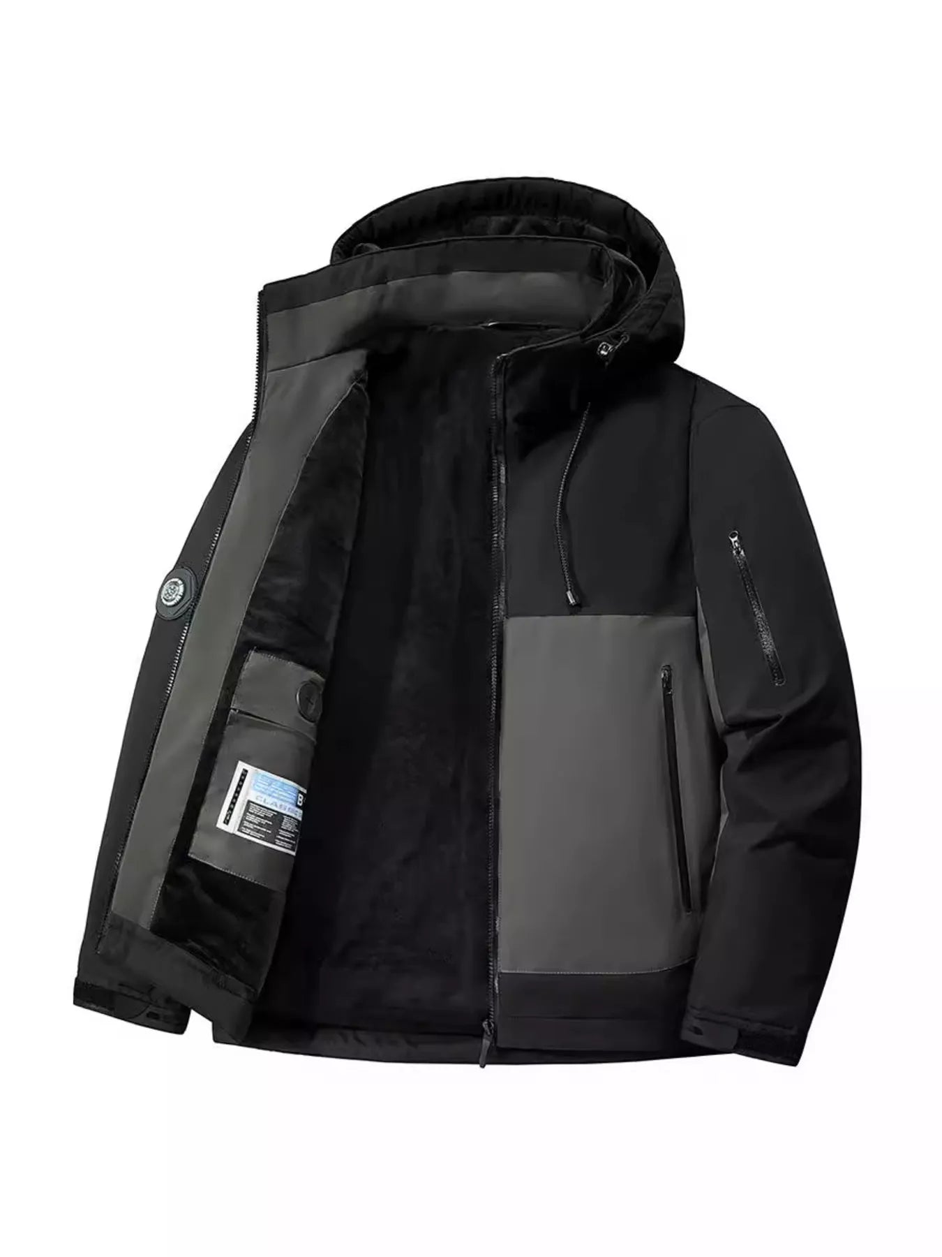 Men's Plus Size Hooded Windproof Jacket