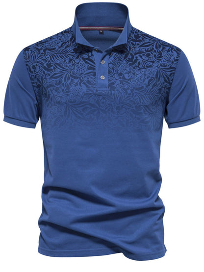 Men's Printed Short Sleeve Polo