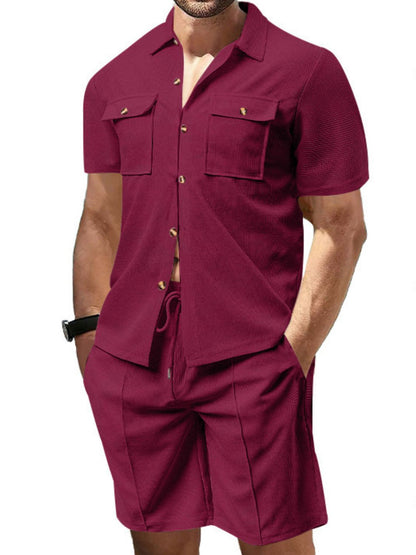 Men's Full Size Shorts Set