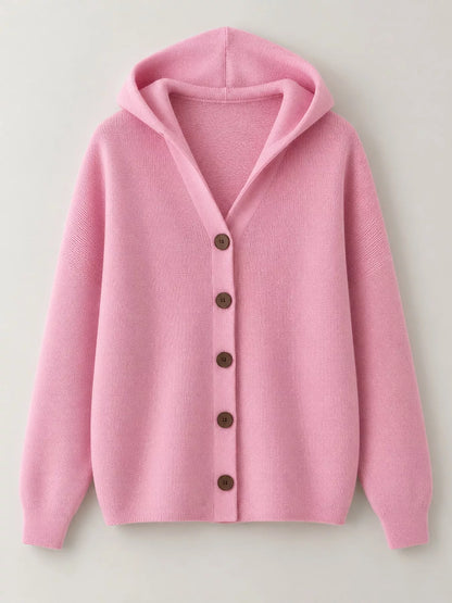 Hooded knit cardigan, view 11