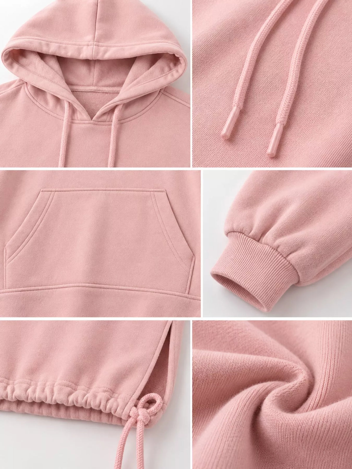 Hooded sweatshirt midi dress, view 5