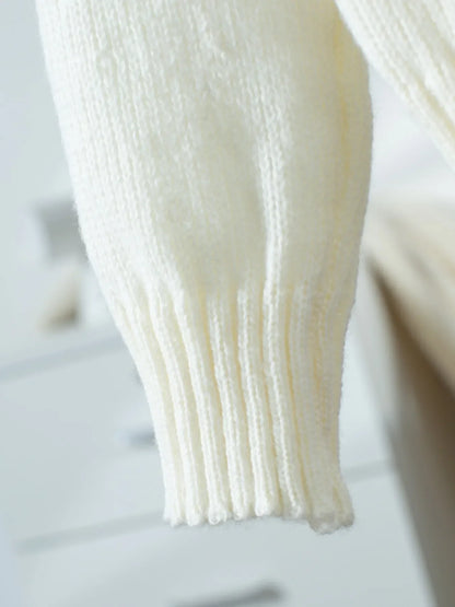 Ribbed Knit Boat Neck Sweater