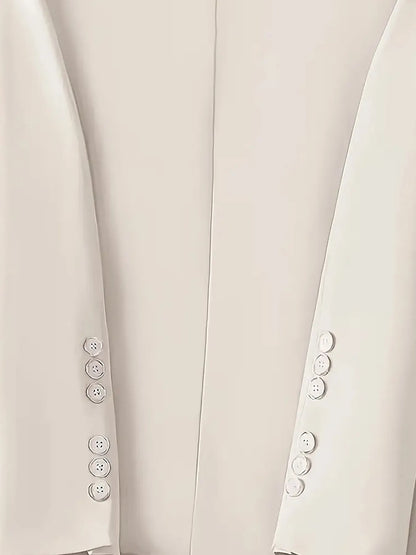 Long Sleeve Single-Button Blazer