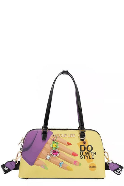 Nail Polish Dome Shoulder Bag