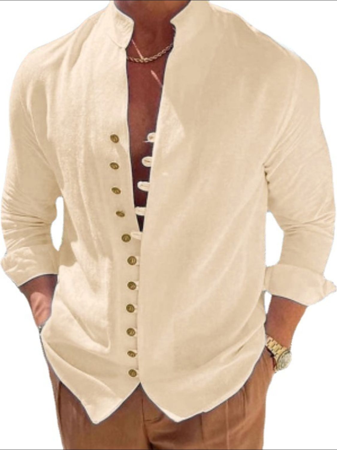 Men's Full Size Long Sleeve Shirt