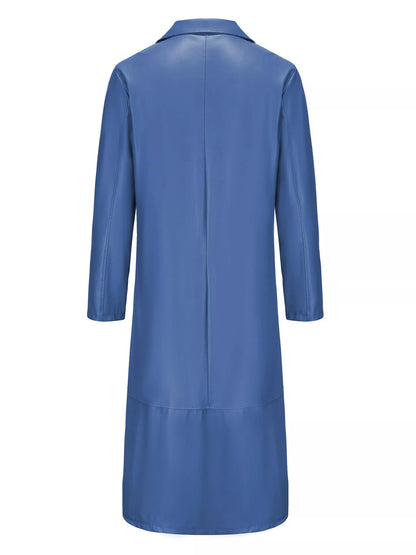 Men's Full Size Button Up Longline Jacket