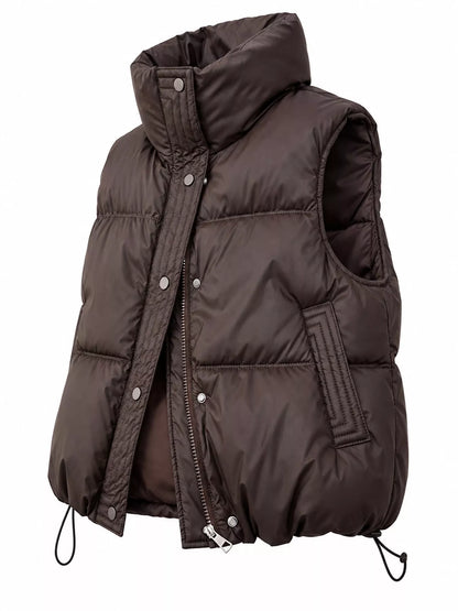 Puffer vest coat, view 7
