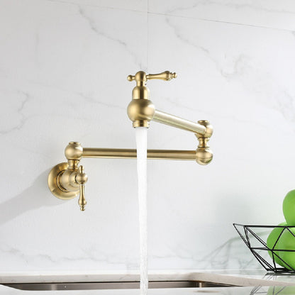 Folding Fauce Pot Filler Faucet Wall Mount