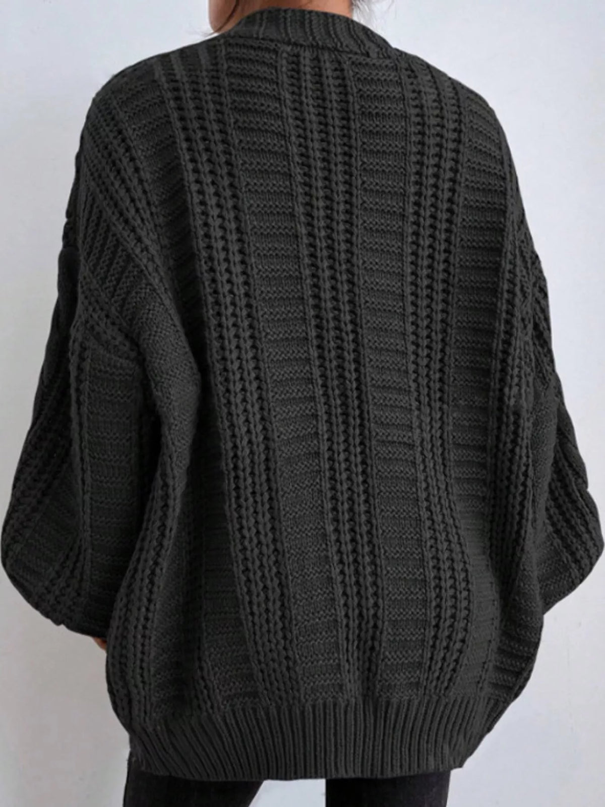 Cable knit cardigan, view 19