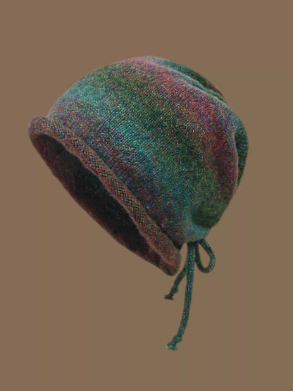 Colorful Knitted Tie-Dye Beanie Hat