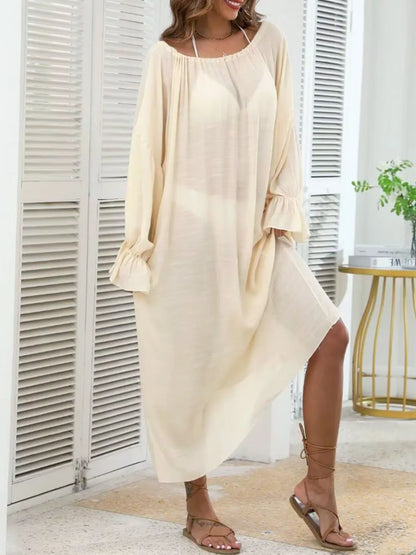 Backless drawstring cover-up, view 6