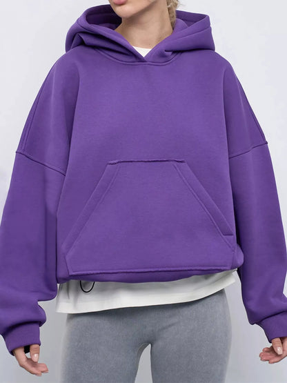 Oversized kangaroo pocket hoodie, view 18