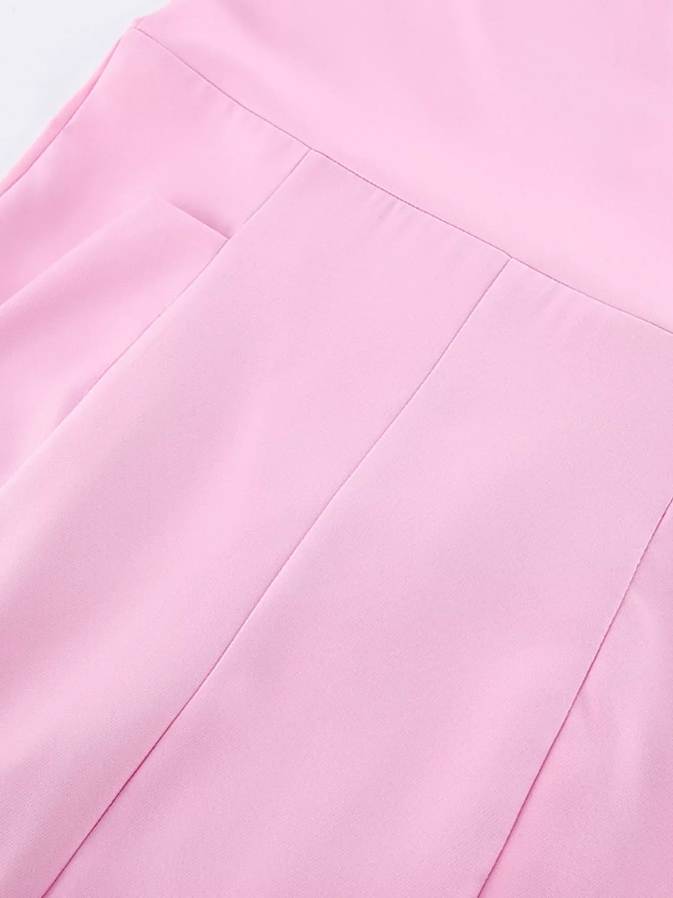 Sleeveless Blazer and Wide-Leg Pants Two-Piece Set