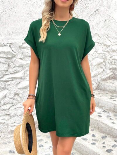 Short Sleeve Mini Tee Dress