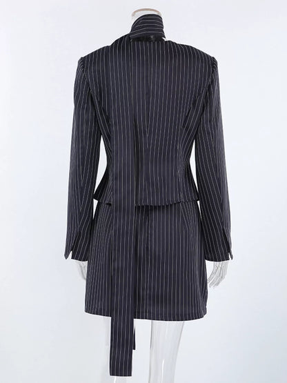 Blazer and skirt set, view 9