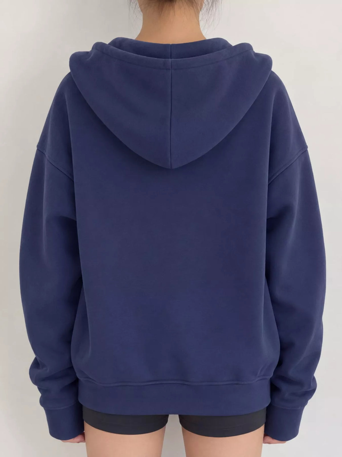 Curvy women's zip-up hoodie, view 14