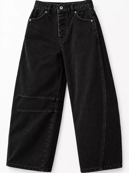 High-waist barrel-leg jeans, view 13
