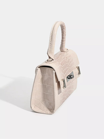 Croc-Embossed Handbag
