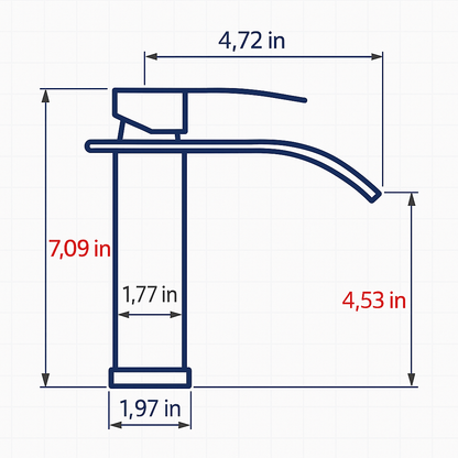 Single Handle Bathroom Faucet Lavatory Faucet Stainless