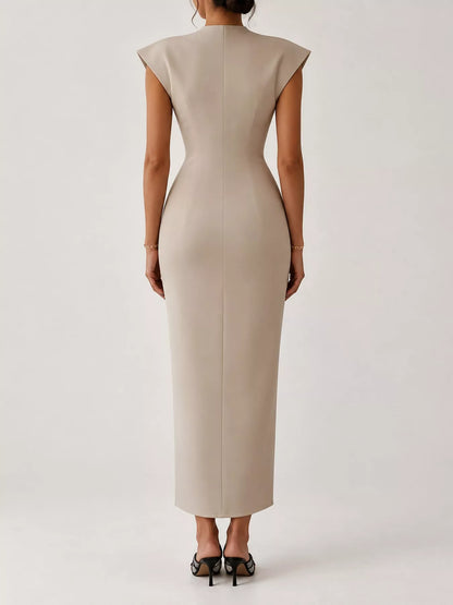 Plus size sleeveless bodycon dress, view 12