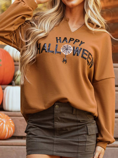 Happy Halloween Graphic Loose Top