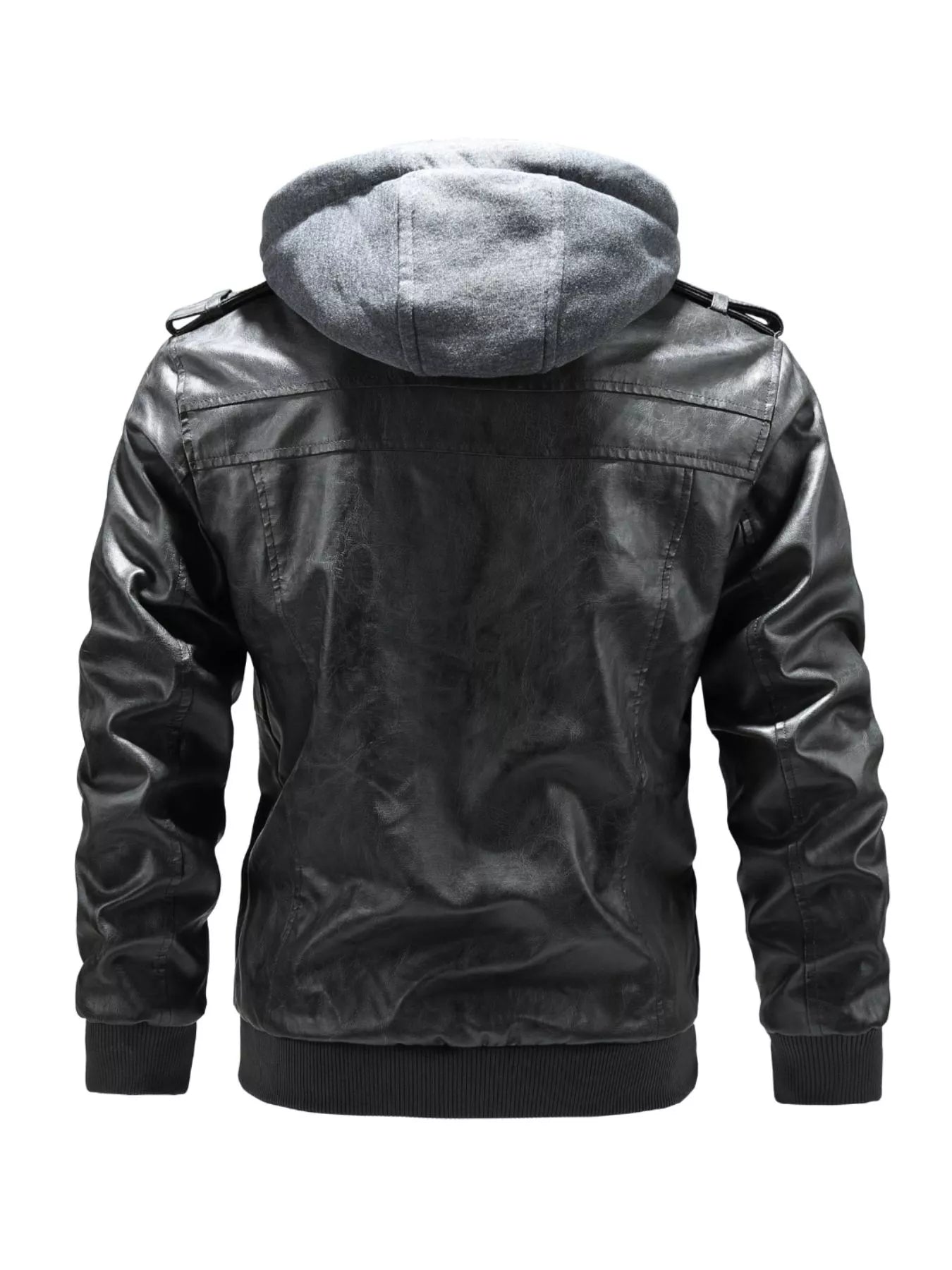 Men's Full Size Zip Up Hooded Jacket