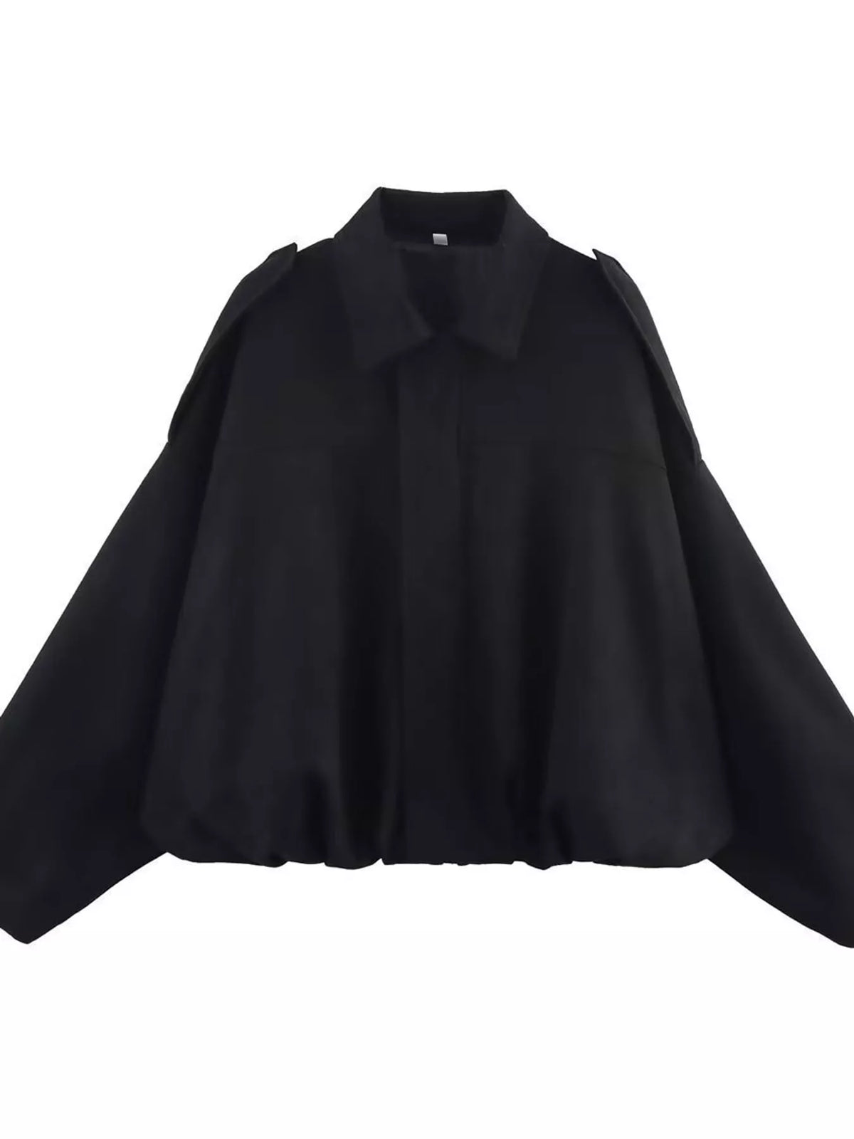 Oversized batwing sleeve zip-up jacket in 5 colors
