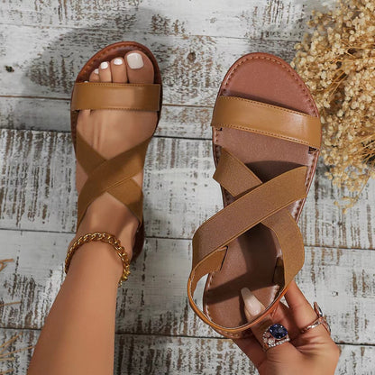 Open Toe Crisscross Sandals