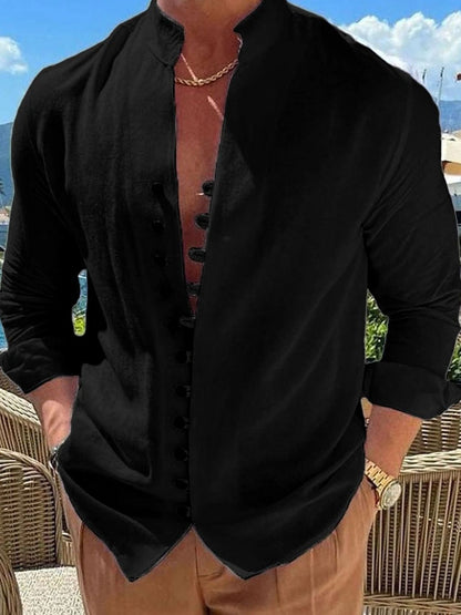 Men's Full Size Long Sleeve Shirt