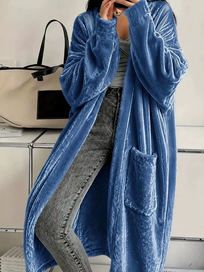 Long velvet cardigan, view 13