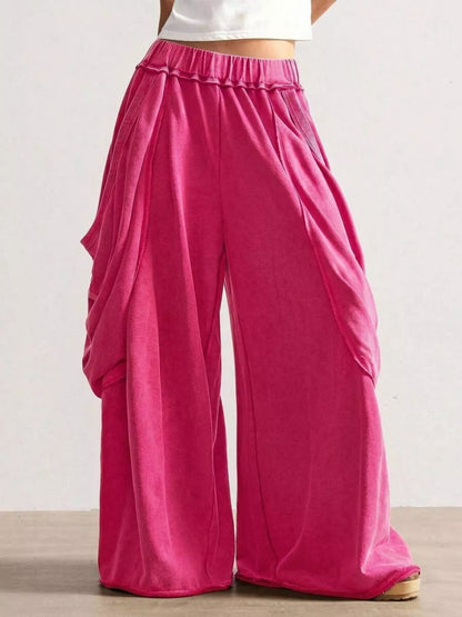 Oversized Wide-Leg Cargo Pants