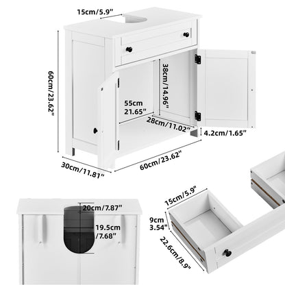 1-Drawer 2-Door Bathroom Vanity Bathroom Cabinet