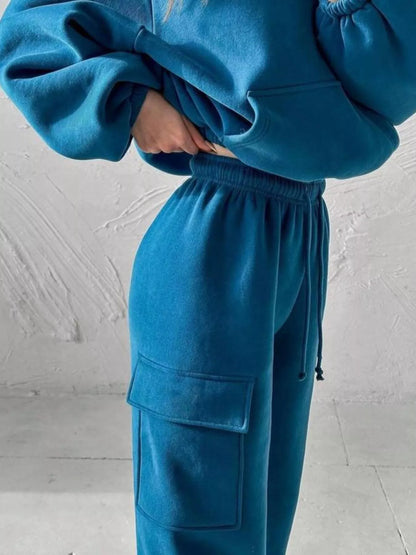 Kangaroo Pocket Hoodie and Joggers Set